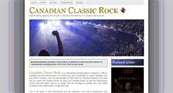 Desktop Screenshot of canadianclassicrock.com