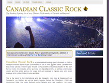 Tablet Screenshot of canadianclassicrock.com